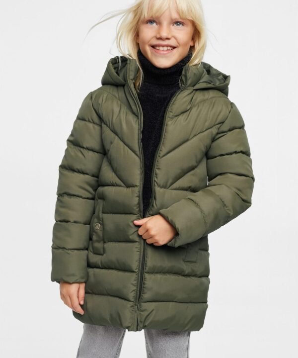 Quilted long coat