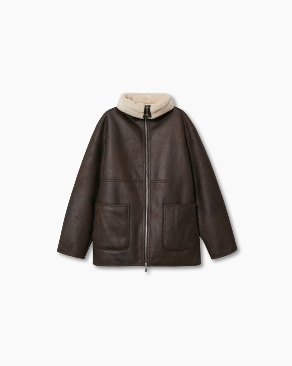 Leather biker jacket - Image 5